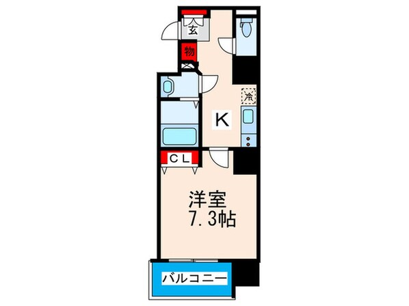 ｴﾄﾜ-ﾙ阿波座の物件間取画像